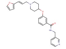 3-({1-[(2E)-3-(2-furyl)-2-propen-1-yl]-4-piperidinyl}oxy)-N-(3-pyridinylmethyl)benzamide