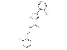 N-[2-(2-fluorophenyl)ethyl]-3-(2-hydroxyphenyl)-1H-pyrazole-5-carboxamide