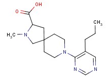 2-methyl-8-(5-propyl-4-pyrimidinyl)-2,8-diazaspiro[4.5]decane-3-carboxylic acid