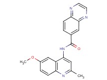 N-(6-methoxy-2-methyl-4-quinolinyl)-6-quinoxalinecarboxamide trifluoroacetate