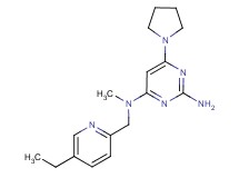 N~4~-[(5-ethylpyridin-2-yl)methyl]-N~4~-methyl-6-pyrrolidin-1-ylpyrimidine-2,4-diamine