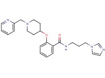 N-[3-(1H-imidazol-1-yl)propyl]-2-{[1-(2-pyridinylmethyl)-4-piperidinyl]oxy}benzamide