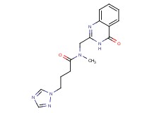 N-methyl-N-[(4-oxo-3,4-dihydro-2-quinazolinyl)methyl]-4-(1H-1,2,4-triazol-1-yl)butanamide