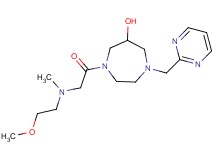 1-[N-(2-methoxyethyl)-N-methylglycyl]-4-(pyrimidin-2-ylmethyl)-1,4-diazepan-6-ol