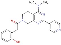 2-{2-[4-(dimethylamino)-2-(4-pyridinyl)-5,8-dihydropyrido[3,4-d]pyrimidin-7(6H)-yl]-2-oxoethyl}phenol