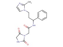 2-(2,5-dioxoimidazolidin-1-yl)-N-[3-(2-methyl-1H-imidazol-1-yl)-1-phenylpropyl]acetamide