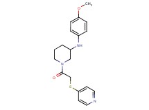 N-(4-methoxyphenyl)-1-[(4-pyridinylthio)acetyl]-3-piperidinamine