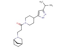 (1S*,4R*)-2-{3-[4-(3-isopropyl-1H-pyrazol-5-yl)piperidin-1-yl]-3-oxopropyl}-2-azabicyclo[2.2.1]heptane