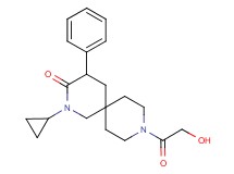 2-cyclopropyl-9-glycoloyl-4-phenyl-2,9-diazaspiro[5.5]undecan-3-one