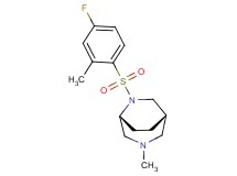 (1S*,5R*)-6-[(4-fluoro-2-methylphenyl)sulfonyl]-3-methyl-3,6-diazabicyclo[3.2.2]nonane