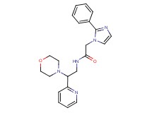N-[2-(4-morpholinyl)-2-(2-pyridinyl)ethyl]-2-(2-phenyl-1H-imidazol-1-yl)acetamide