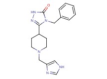 4-benzyl-5-[1-(1H-imidazol-4-ylmethyl)-4-piperidinyl]-2,4-dihydro-3H-1,2,4-triazol-3-one