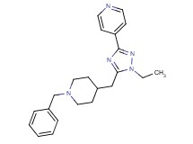 4-{5-[(1-benzylpiperidin-4-yl)methyl]-1-ethyl-1H-1,2,4-triazol-3-yl}pyridine