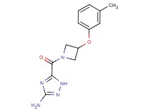 5-{[3-(3-methylphenoxy)azetidin-1-yl]carbonyl}-1H-1,2,4-triazol-3-amine