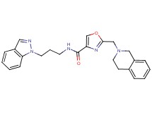 2-(3,4-dihydro-2(1H)-isoquinolinylmethyl)-N-[3-(1H-indazol-1-yl)propyl]-1,3-oxazole-4-carboxamide