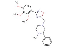 1-methyl-2-phenyl-4-{[3-(2,3,4-trimethoxyphenyl)-1,2,4-oxadiazol-5-yl]methyl}piperazine