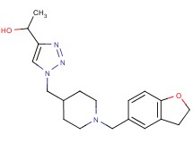 1-(1-{[1-(2,3-dihydro-1-benzofuran-5-ylmethyl)-4-piperidinyl]methyl}-1H-1,2,3-triazol-4-yl)ethanol trifluoroacetate (salt)