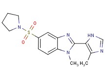 1-methyl-2-(4-methyl-1H-imidazol-5-yl)-5-(pyrrolidin-1-ylsulfonyl)-1H-benzimidazole