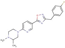 4-{5-[3-(4-fluorobenzyl)-1,2,4-oxadiazol-5-yl]-2-pyridinyl}-1,2-dimethylpiperazine