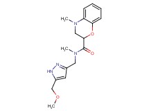 N-{[5-(methoxymethyl)-1H-pyrazol-3-yl]methyl}-N,4-dimethyl-3,4-dihydro-2H-1,4-benzoxazine-2-carboxamide