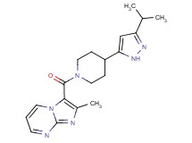 3-{[4-(3-isopropyl-1H-pyrazol-5-yl)piperidin-1-yl]carbonyl}-2-methylimidazo[1,2-a]pyrimidine