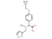 [4-(cyclopropylmethoxy)phenyl][(isoxazol-3-ylmethyl)(methyl)amino]acetic acid