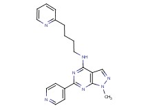 1-methyl-6-pyridin-4-yl-N-(4-pyridin-2-ylbutyl)-1H-pyrazolo[3,4-d]pyrimidin-4-amine