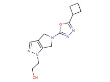 2-[5-(5-cyclobutyl-1,3,4-oxadiazol-2-yl)-5,6-dihydropyrrolo[3,4-c]pyrazol-1(4H)-yl]ethanol