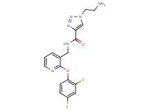 1-(2-aminoethyl)-N-{[2-(2,4-difluorophenoxy)pyridin-3-yl]methyl}-1H-1,2,3-triazole-4-carboxamide