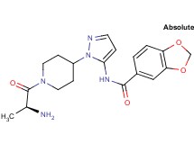 N-[1-(1-L-alanyl-4-piperidinyl)-1H-pyrazol-5-yl]-1,3-benzodioxole-5-carboxamide hydrochloride