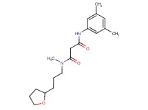 N'-(3,5-dimethylphenyl)-N-methyl-N-[3-(tetrahydrofuran-2-yl)propyl]malonamide