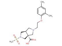 (3aR*,6aR*)-2-[2-(2,4-dimethylphenoxy)ethyl]-5-(methylsulfonyl)hexahydropyrrolo[3,4-c]pyrrole-3a(1H)-carboxylic acid