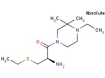 {(1R)-2-(4-ethyl-3,3-dimethyl-1-piperazinyl)-1-[(ethylthio)methyl]-2-oxoethyl}amine dihydrochloride
