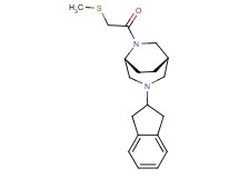 (1S*,5R*)-3-(2,3-dihydro-1H-inden-2-yl)-6-[(methylthio)acetyl]-3,6-diazabicyclo[3.2.2]nonane