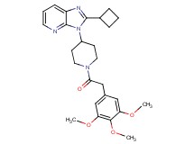 2-cyclobutyl-3-{1-[(3,4,5-trimethoxyphenyl)acetyl]-4-piperidinyl}-3H-imidazo[4,5-b]pyridine