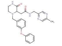 N-[(5-methyl-2-pyrazinyl)methyl]-2-[3-oxo-1-(3-phenoxybenzyl)-2-piperazinyl]acetamide