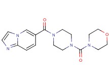 6-{[4-(morpholin-4-ylcarbonyl)piperazin-1-yl]carbonyl}imidazo[1,2-a]pyridine