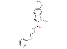 6-methoxy-1-methyl-N-[2-(pyridin-3-ylamino)ethyl]-1H-indole-2-carboxamide