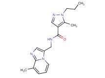 5-methyl-N-[(8-methylimidazo[1,2-a]pyridin-3-yl)methyl]-1-propyl-1H-pyrazole-4-carboxamide
