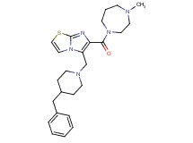 5-[(4-benzyl-1-piperidinyl)methyl]-6-[(4-methyl-1,4-diazepan-1-yl)carbonyl]imidazo[2,1-b][1,3]thiazole