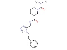 N~1~,N~1~-dimethyl-N~3~-{[4-(2-phenylethyl)-4H-1,2,4-triazol-3-yl]methyl}-1,3-piperidinedicarboxamide