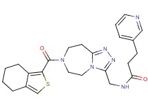 3-(3-pyridinyl)-N-{[7-(4,5,6,7-tetrahydro-2-benzothien-1-ylcarbonyl)-6,7,8,9-tetrahydro-5H-[1,2,4]triazolo[4,3-d][1,4]diazepin-3-yl]methyl}propanamide