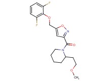 1-({5-[(2,6-difluorophenoxy)methyl]-3-isoxazolyl}carbonyl)-2-(2-methoxyethyl)piperidine