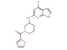 4-chloro-N-[1-(2-furoyl)piperidin-3-yl]-1H-pyrrolo[2,3-b]pyridin-6-amine