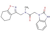 N-methyl-2-(2-oxo-2,3-dihydro-1H-benzimidazol-1-yl)-N-(4,5,6,7-tetrahydro-1,2-benzisoxazol-3-ylmethyl)acetamide