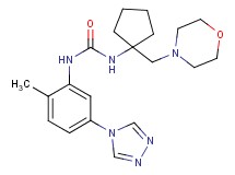 N-[2-methyl-5-(4H-1,2,4-triazol-4-yl)phenyl]-N'-[1-(morpholin-4-ylmethyl)cyclopentyl]urea