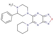 5-(4-methyl-3-phenyl-1-piperazinyl)-6-(1-piperidinyl)[1,2,5]oxadiazolo[3,4-b]pyrazine