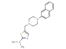 N,N-dimethyl-5-{[4-(2-naphthyl)-1-piperazinyl]methyl}-1,3-thiazol-2-amine