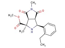methyl (1R*,3S*,3aR*,6aS*)-3-(2-ethylphenyl)-1,5-dimethyl-4,6-dioxooctahydropyrrolo[3,4-c]pyrrole-1-carboxylate