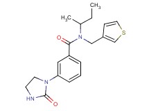 N-(sec-butyl)-3-(2-oxoimidazolidin-1-yl)-N-(3-thienylmethyl)benzamide